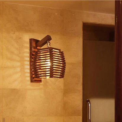 applique murale vintage en bambou pour hôtel et restaurant - vue 7 sur 7