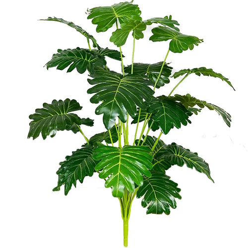 arbre tropical artificiel grandes feuilles de monstera en pot décoratif - vue 14 sur 23