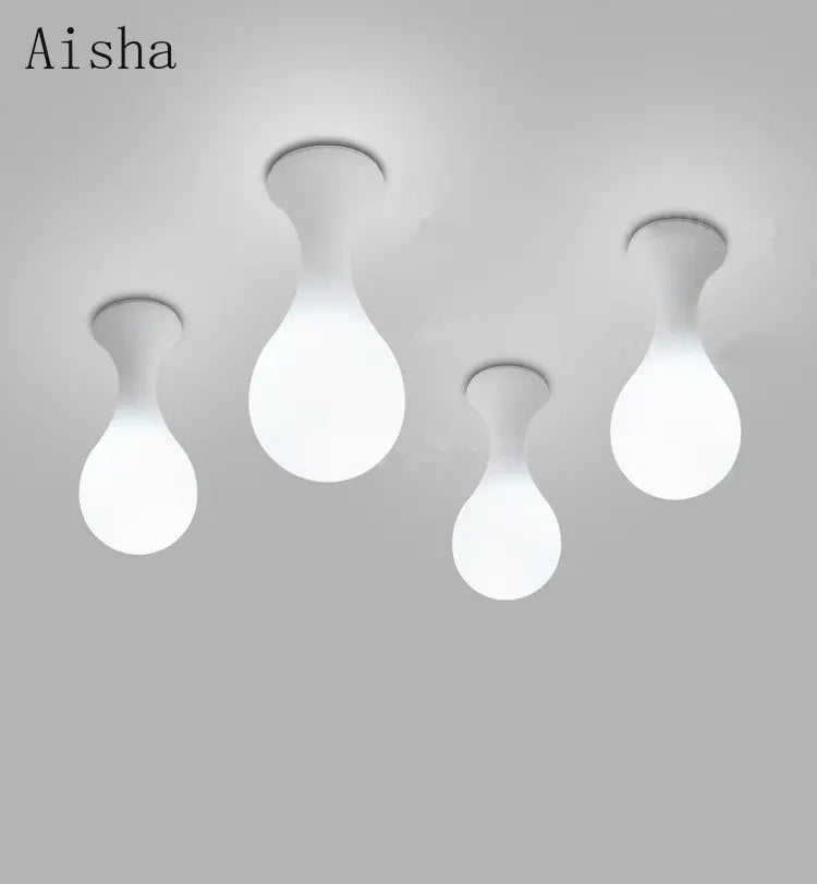 plafonnier créatif en forme de goutte de pluie design moderne - vue 1 sur 7