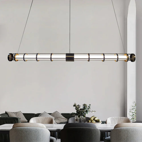 lustre postmoderne en métal créatif design minimaliste américain - vue 4 sur 7