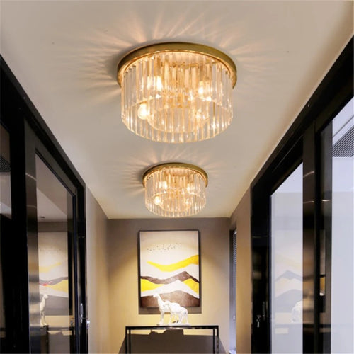plafonnier moderne en cristal pour décoration intérieure élégante - vue 4 sur 6