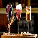 Flutes champagne design élégant verre soufflé sans plomb