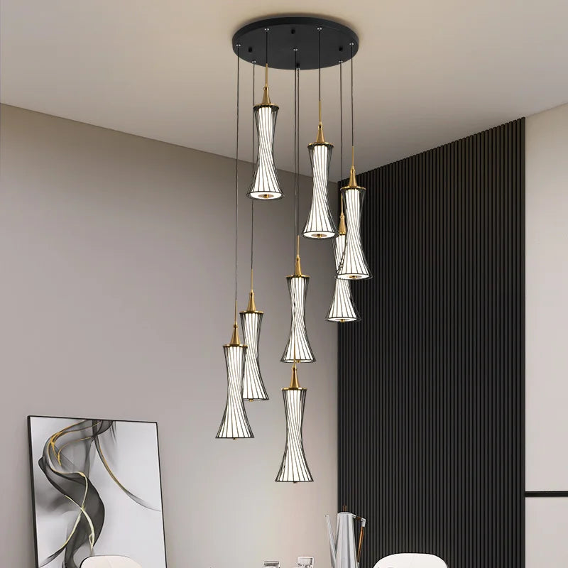 lustre moderne led en cristal pour décoration maison - vue 3 sur 11