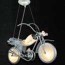 lustre led créatif nordique pour chambre d'enfants en acrylique moto