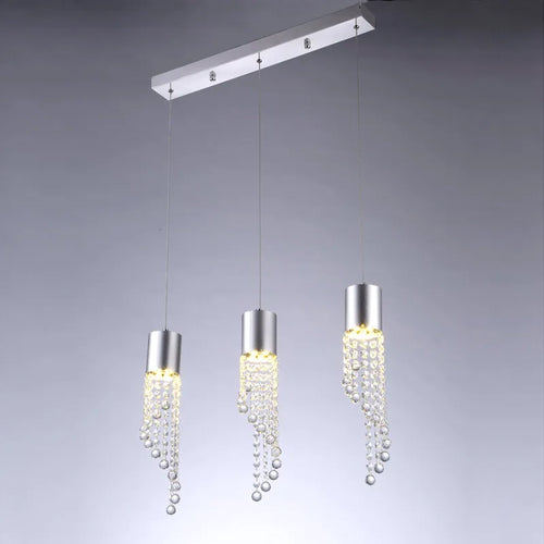 suspension moderne en cristal pour éclairage intérieur décoratif - vue 4 sur 6