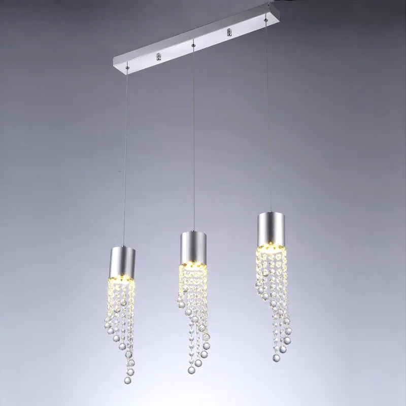 suspension moderne en cristal pour éclairage intérieur décoratif - vue 3 sur 6