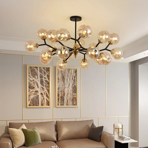 lustre nordique de luxe design simple pour décoration intérieure - vue 5 sur 16