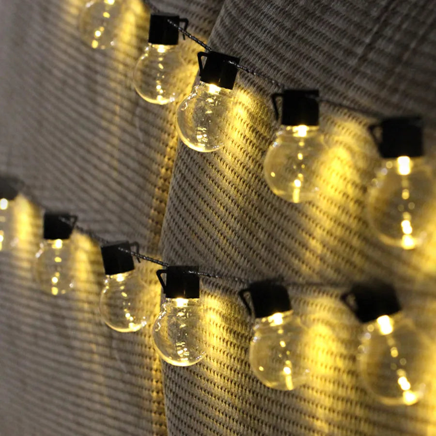 guirlande lumineuse led pour décoration extérieure festive - vue 2 sur 8