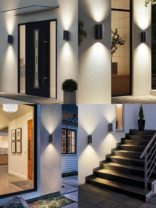 applique murale led extérieure étanche en aluminium - vue 6 sur 5