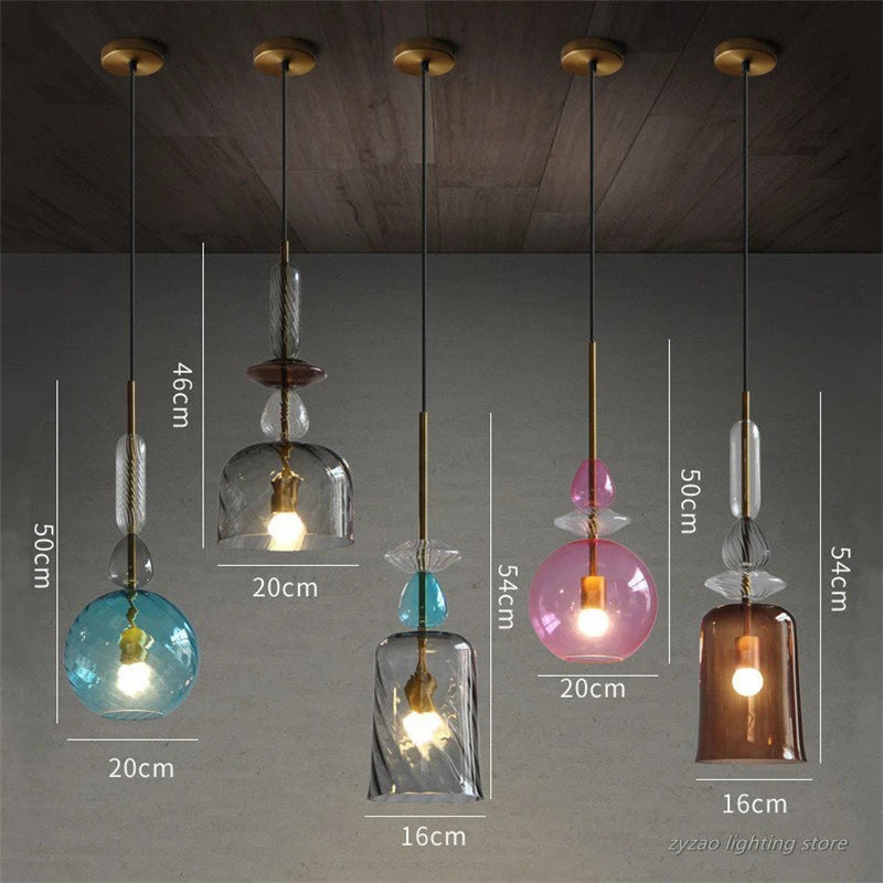 suspension en verre moderne pour décoration intérieure élégante - vue 4 sur 10
