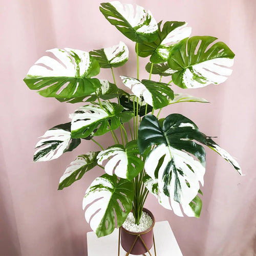 plantes artificielles bonsaï monstera palmier décoration intérieure et extérieure - vue 2 sur 10