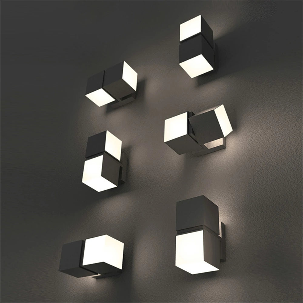 applique murale led étanche extérieur éclairage moderne décoratif paysage jardin allée - vue 6 sur 11
