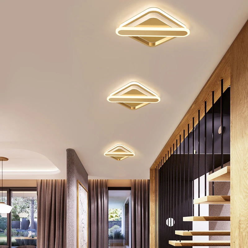 plafonnier led moderne pour éclairage intérieur style nordique - vue 5 sur 16