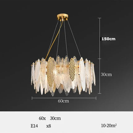 lustre led art déco en fer et verre design élégant pour éclairage moderne - vue 21 sur 25