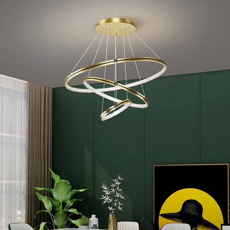 lustre en cristal moderne pour hall et restaurant luxe - vue 3 sur 17