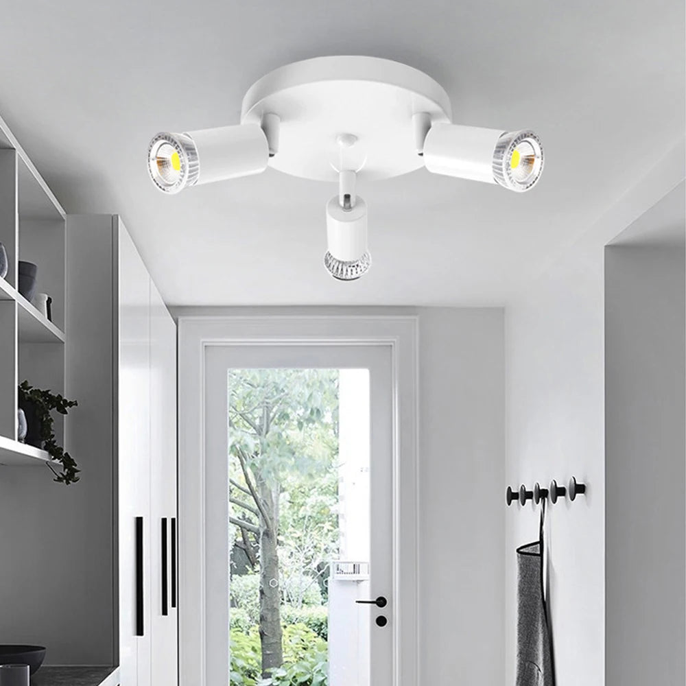plafonnier led rotatif et réglable luminaire décoratif idéal - vue 3 sur 9