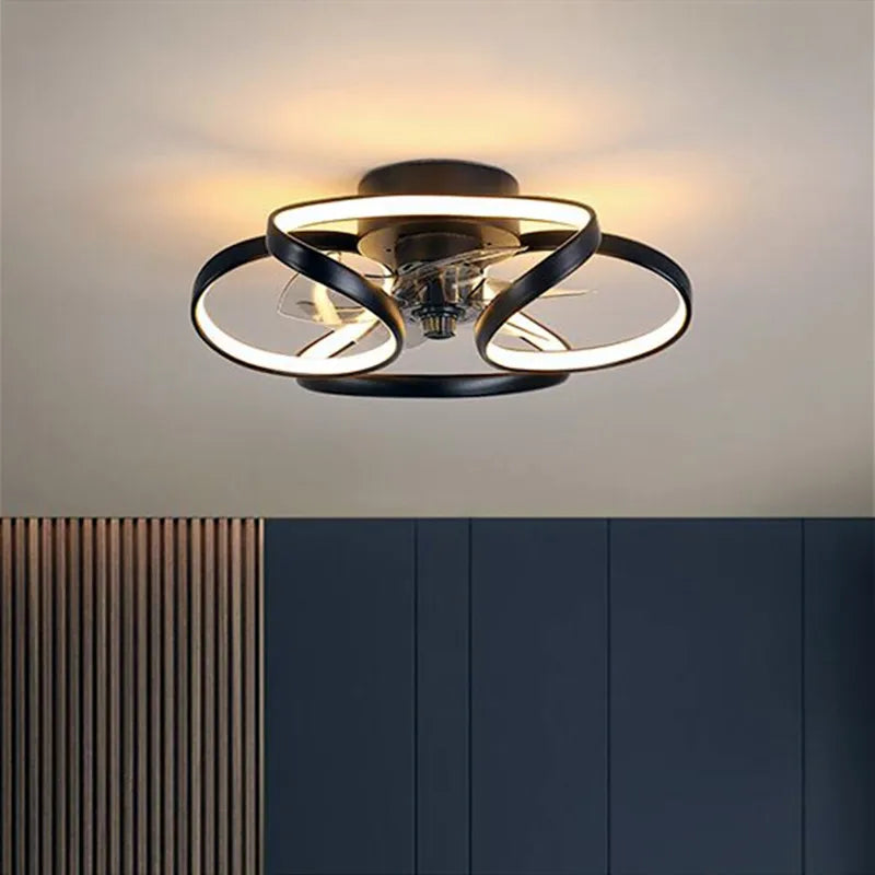 ventilateur de plafond smart led muet trois vitesses 	 style - vue 4 sur 9
