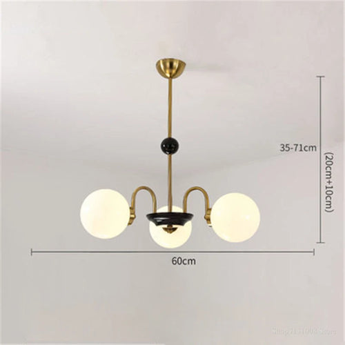 lustre moderne led décoration nordique éclairage intérieur - vue 12 sur 16
