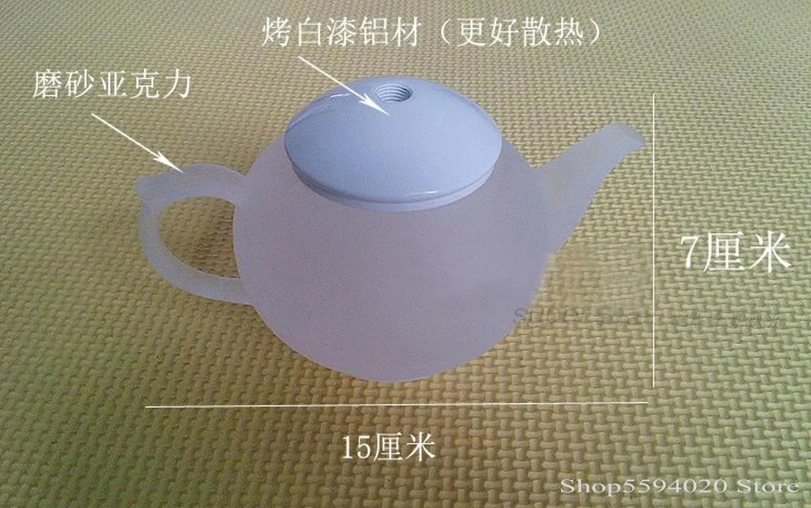 lustre créatif postmoderne en forme de théière décoratif suspendu - vue 4 sur 6