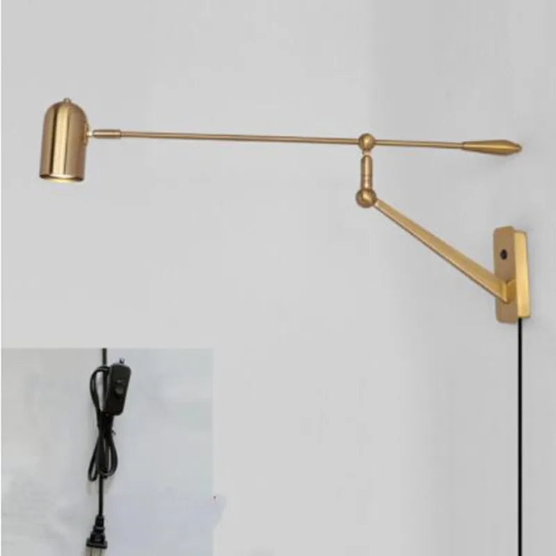 applique murale à led rétractable avec bras pliable - vue 10 sur 10
