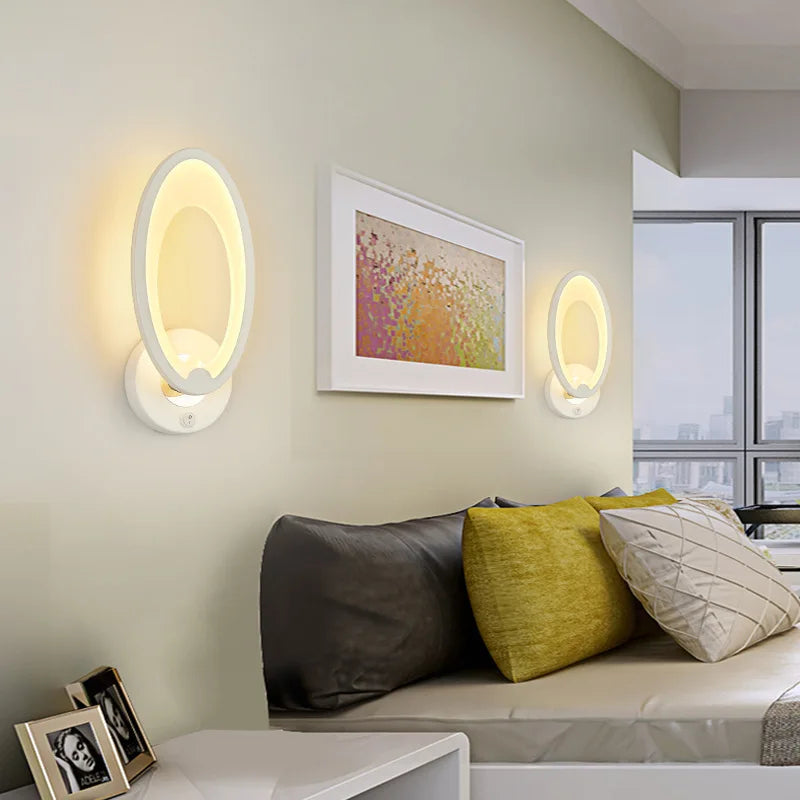 applique murale led moderne avec interrupteur minimaliste - vue 3 sur 12