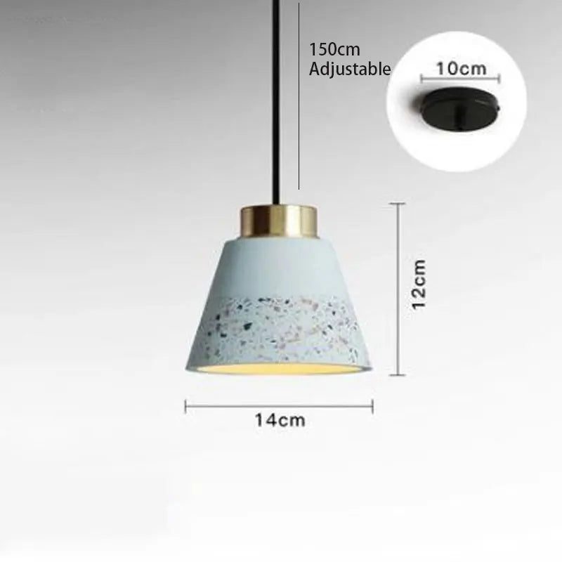suspension vintage en ciment pour bar et café - vue 11 sur 14