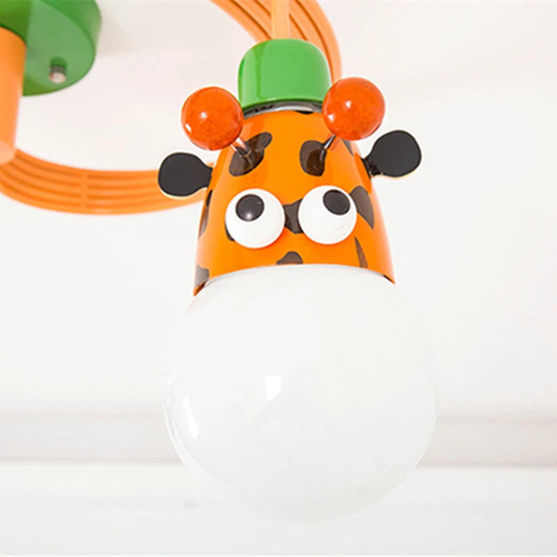 Suspension LED nordique à plusieurs têtes pour enfants - vue 6 sur 8