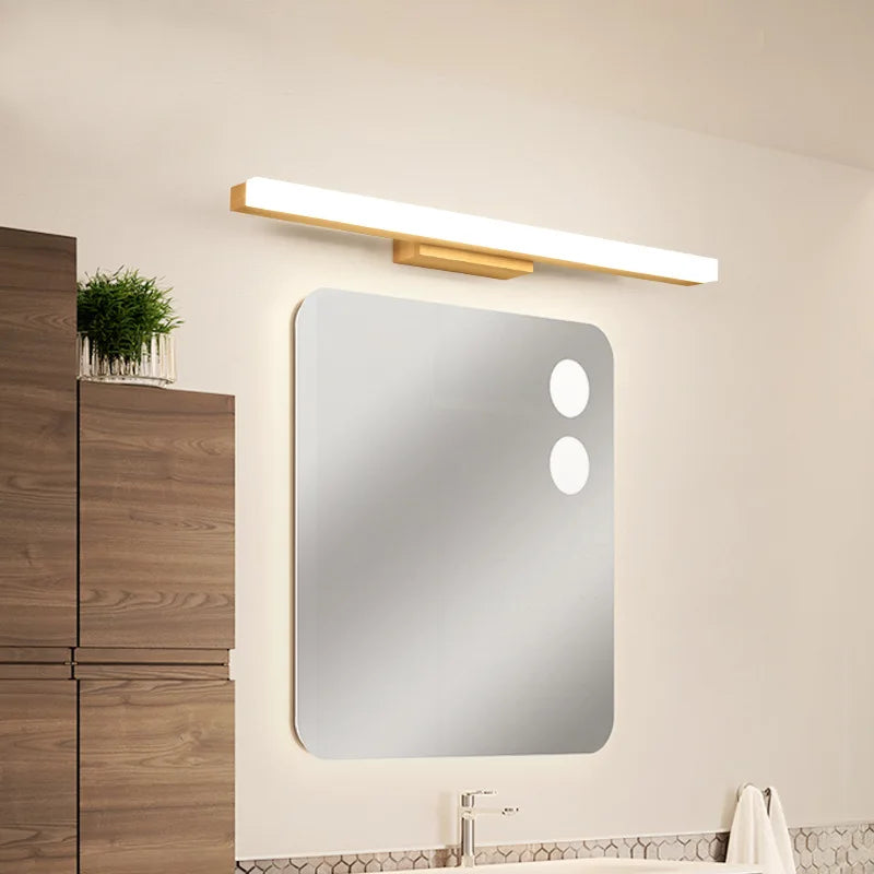 applique murale nordique moderne led créative en bois - vue 3 sur 9