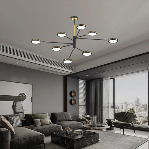 lustre led moderne pour restaurant style nordique - vue 2 sur 9