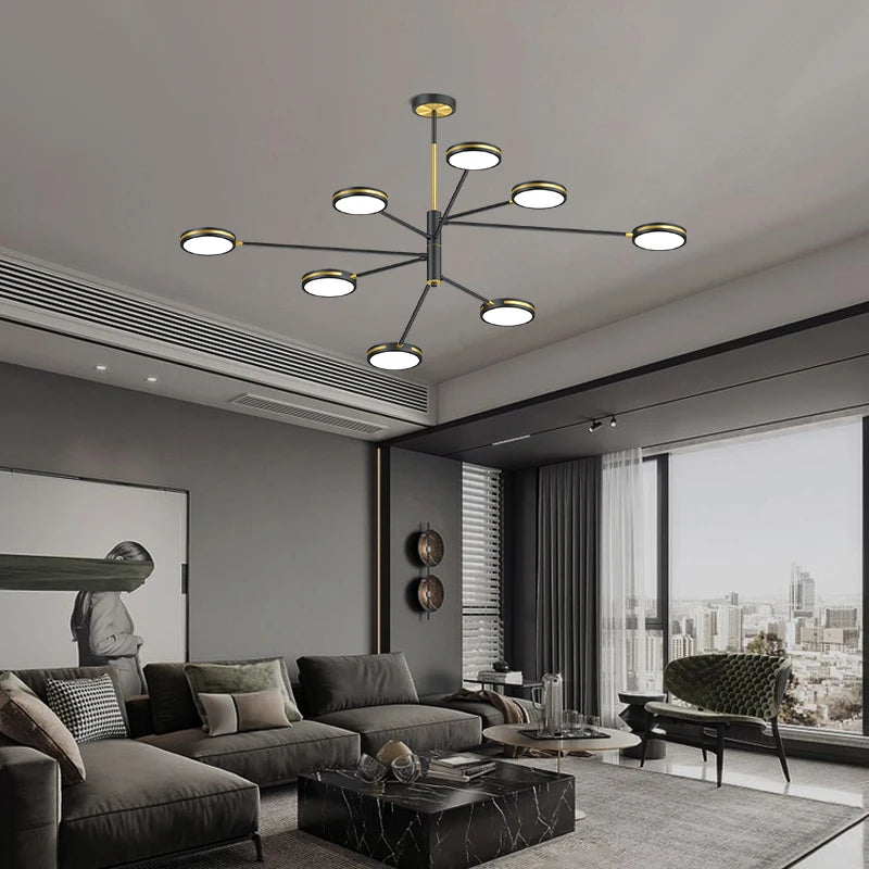 lustre led moderne pour restaurant style nordique - vue 1 sur 9