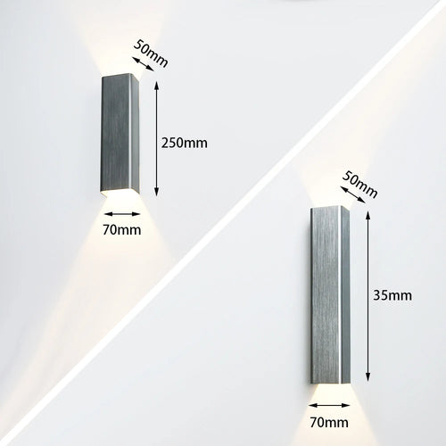 12W 18W LED applique intérieure moderne en aluminium éclairage à la maison appliques chambre salon allée couloir décoration applique murale LED lumière - vue 5 sur 14