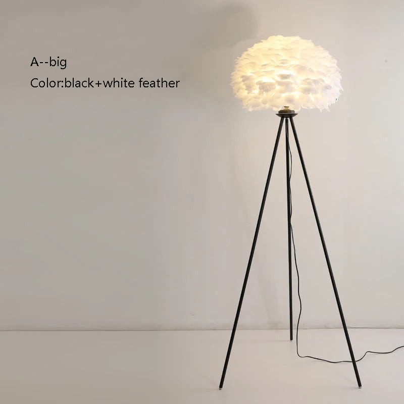 lampadaire créatif plumes pour mariage et célébration - vue 22 sur 22
