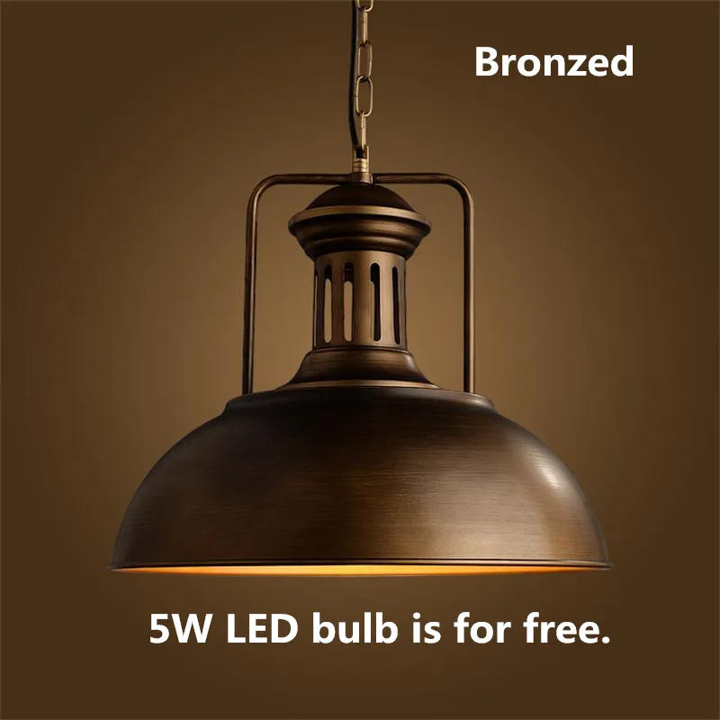 suspension industriel Loft Vintage E27 - vue 3 sur 16