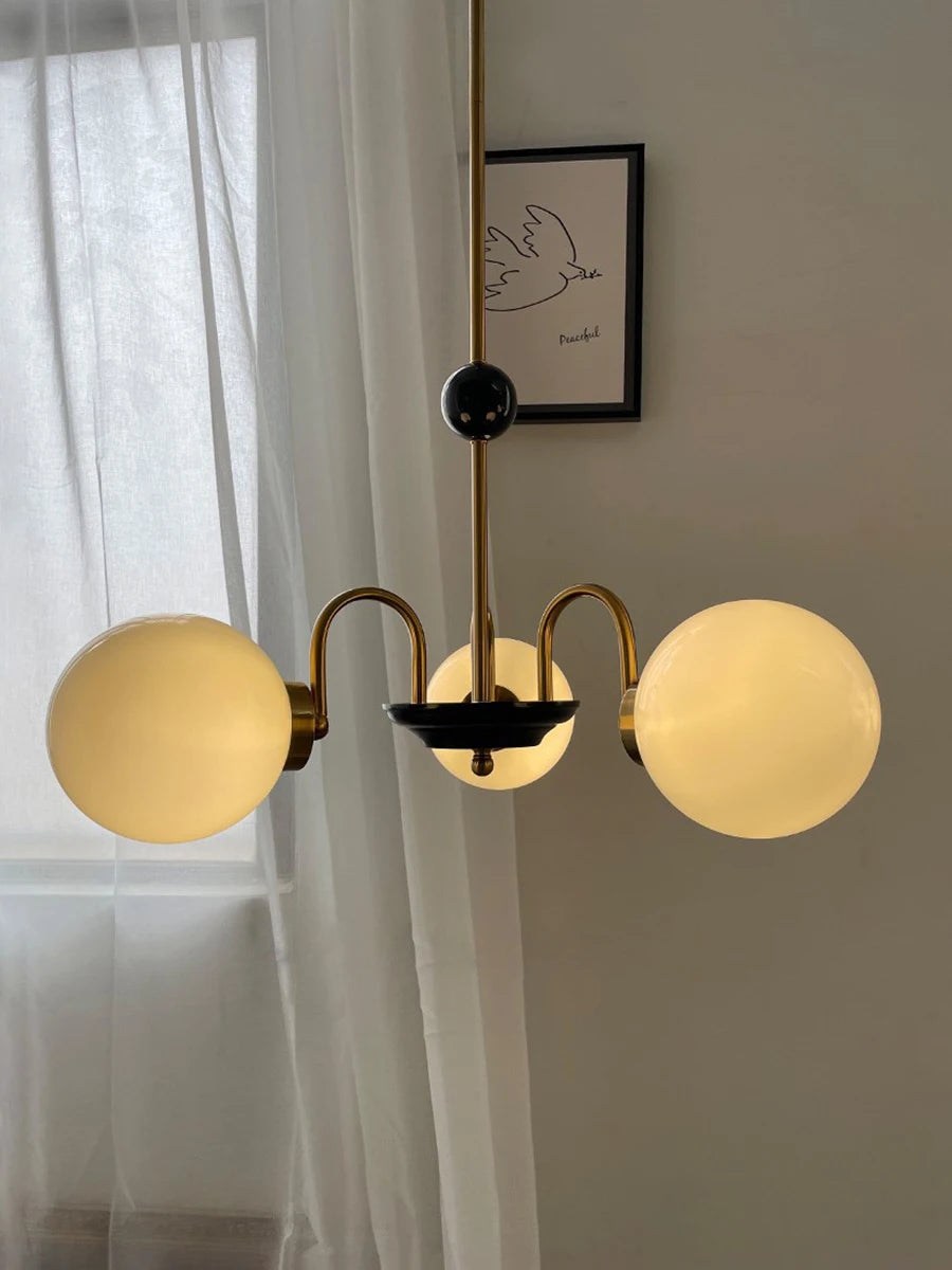 lustre moderne led décoration nordique éclairage intérieur - vue 3 sur 16