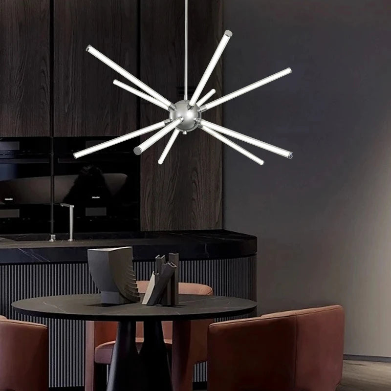 suspension moderne en aluminium pour intérieur bar et cuisine - vue 2 sur 9
