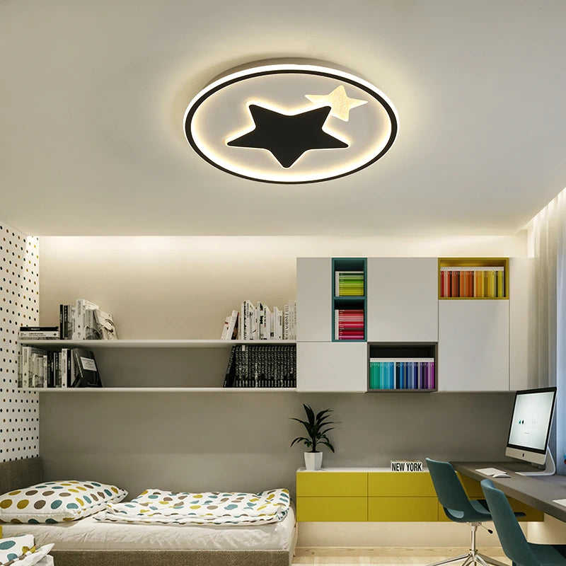 plafonnier moderne à leds pour éclairage intérieur décoratif - vue 5 sur 12