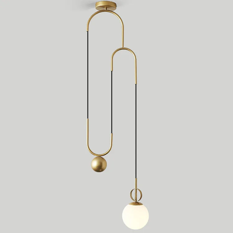 suspension boule en verre design créatif pour intérieur