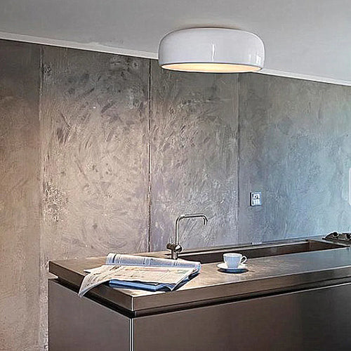 plafonnier led rond design smithfield en aluminium style scandinave hôtel - vue 7 sur 6
