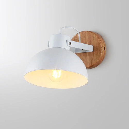 Applique murale industrielle nordique lumières Wandlamp rétro Applique murale en bois E27 LED intérieur chambre salle de bains balcon Bar allée éclairage - vue 9 sur 8