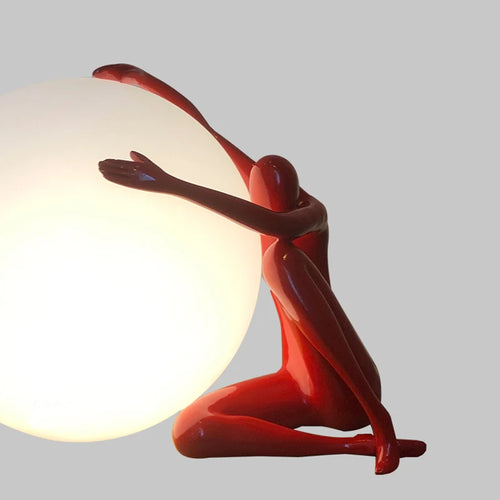 lampe à poser sculpture humanoïde design créatif pour décoration intérieure - vue 5 sur 8