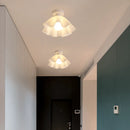 plafonnier led design nordique moderne en acrylique à fleurs décoratif