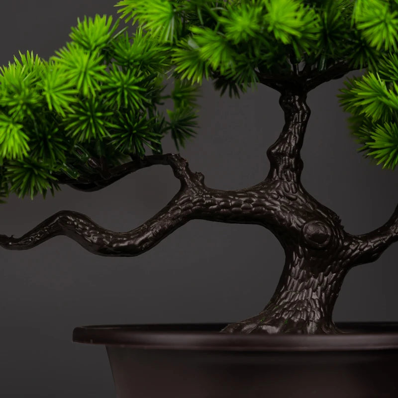 arbre artificiel en pot faux bonsaï pour décoration intérieure et extérieure - vue 5 sur 8