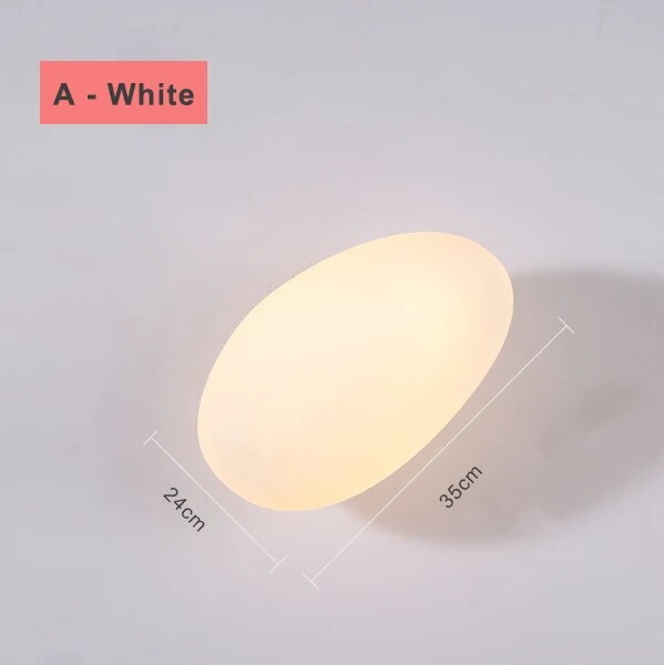 applique led nordique design moderne galet chambre escalier lumière - vue 10 sur 21