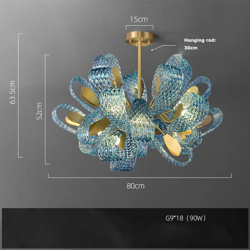 lustre art déco en cuivre pour un éclairage élégant - vue 15 sur 20