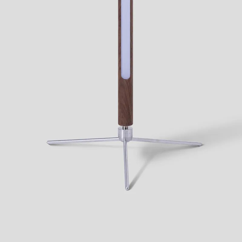 Lampadaire sur pied en bois à LED - vue 5 sur 8