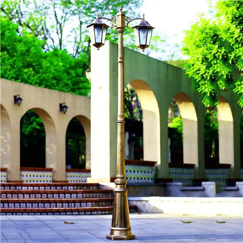 lampadaire épais en aluminium pour éclairage extérieur jardin - vue 9 sur 10