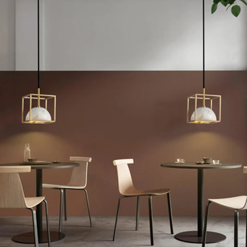 suspension en marbre pour restaurants cafés et hôtels - vue 5 sur 9