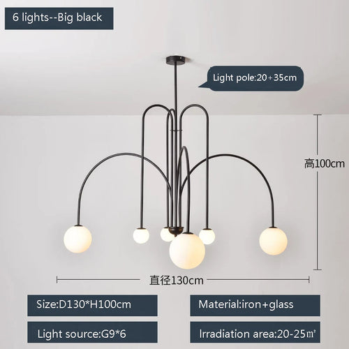 suspension moderne design postmoderne pour intérieur élégant