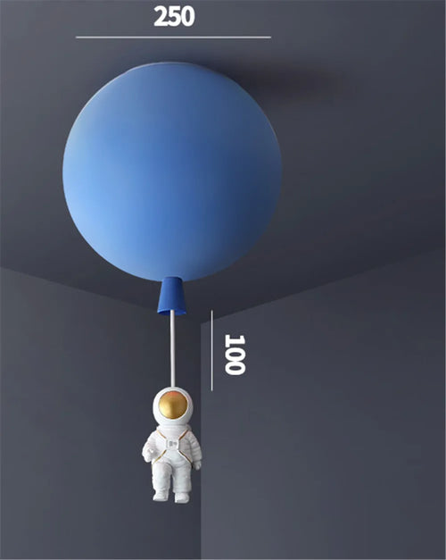 plafonnier led nordique avec astronaute et ballons pour enfants - vue 13 sur 28