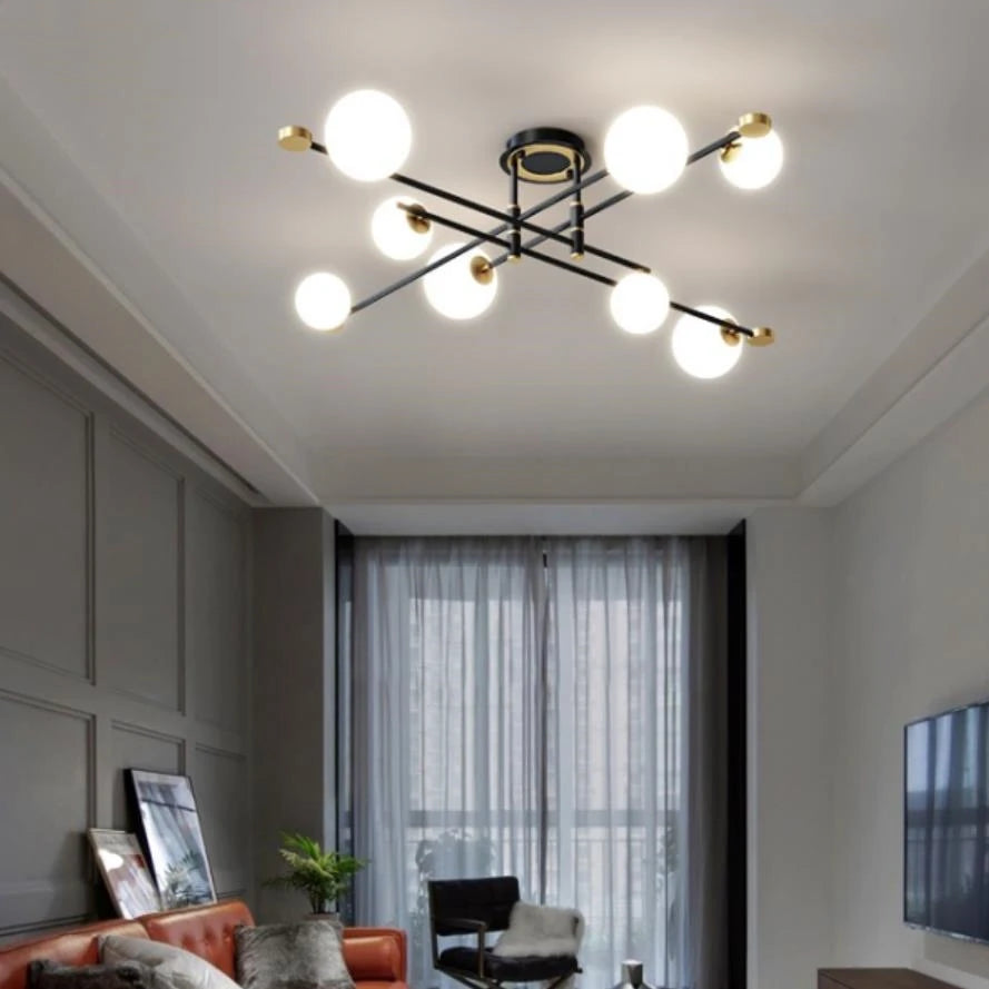 lustres led minimalistes pour éclairage intérieur moderne - vue 3 sur 7